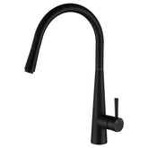 Hustle Deluxe Gooseneck Pull-Out Kitchen Mixer, Matte Black